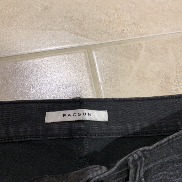Pac Sun black denim shorts. The Shortie size 27 - Picture 2 of 5